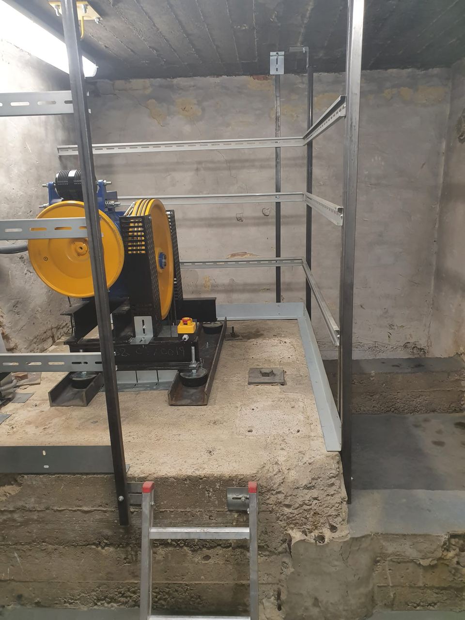 Montaj ascensor TTSA — etapa 1
