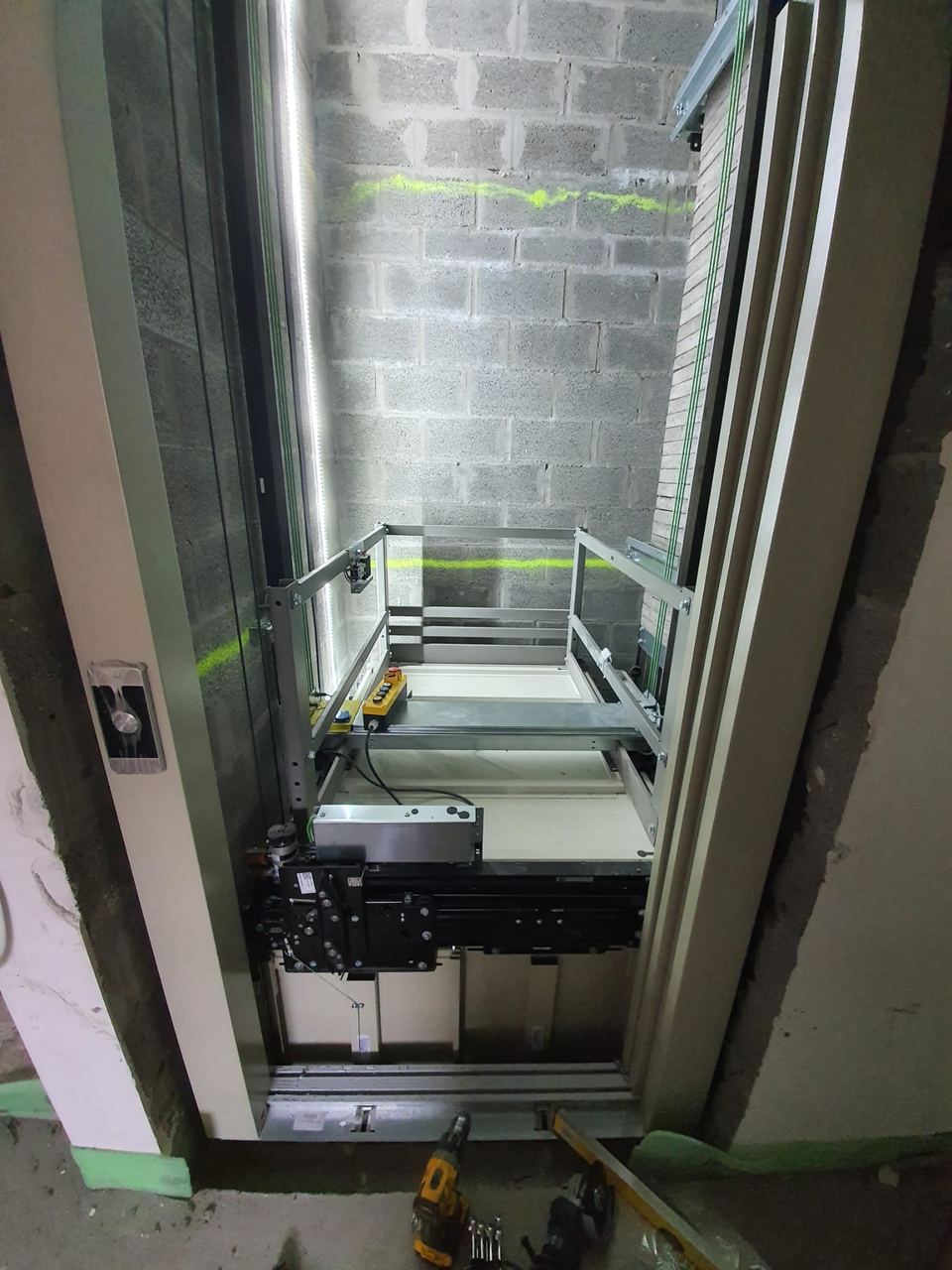 Montaj ascensor TTSA — etapa 2