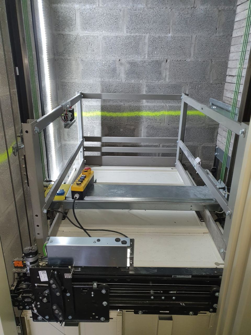 Montaj ascensor TTSA — etapa 2